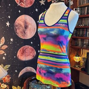 Fila Women's Rainbow Striped Activewear Tank
